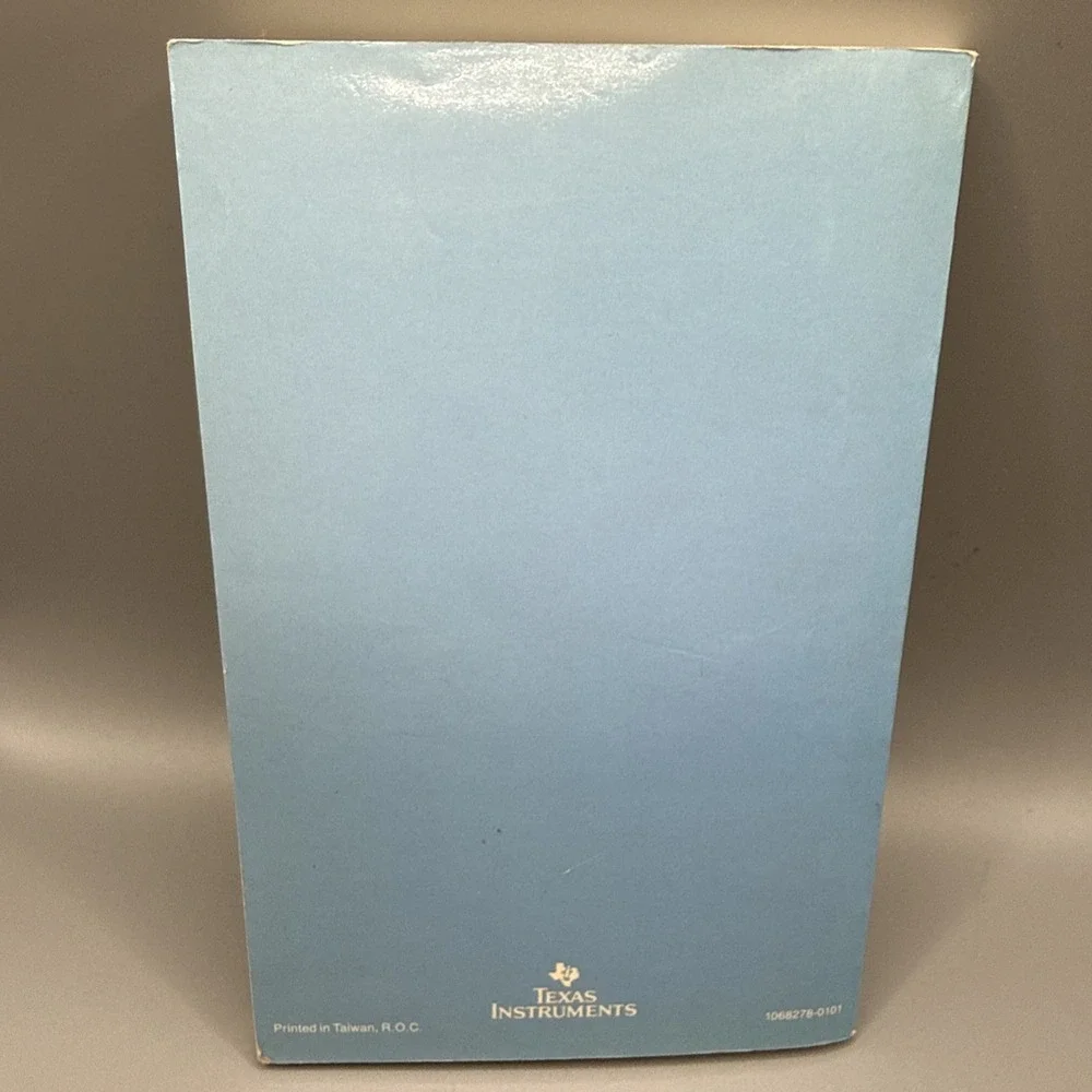 Texas Instruments Advanced Scientific TI-81 Graphics Calculator Guidebook